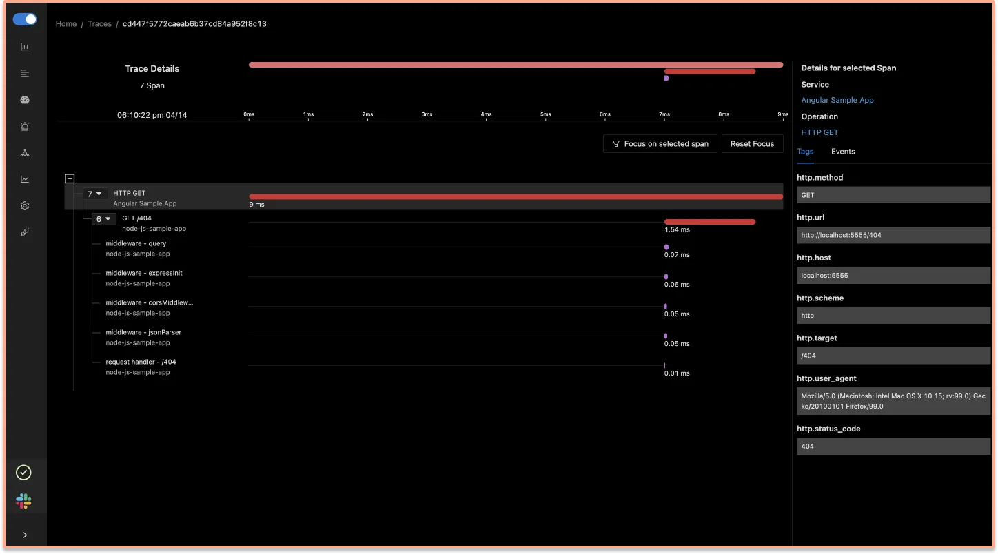 Monitor errors in your frontend Angular applications